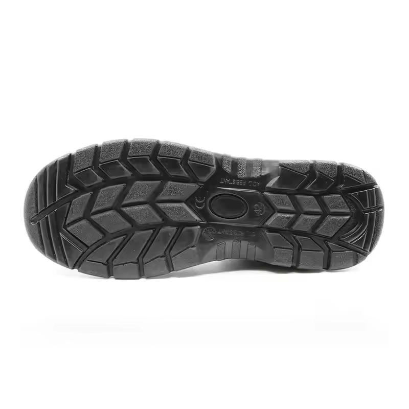 porcelana TM3496 Zapatos de seguridad de almacén antipinchazos con punta de acero de ante negro fabricante