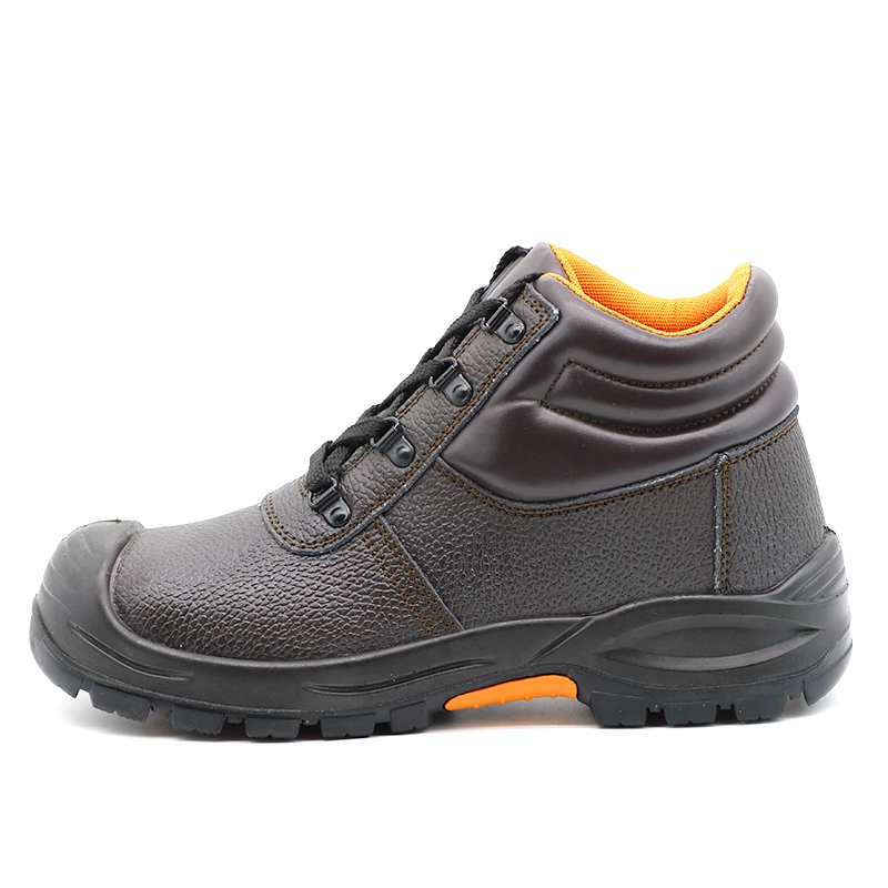 China TM8003 Oil & Acid Resistant Anti Slip Aço Toe Puncture-prova Brown Couro Trabalho Botas fabricante