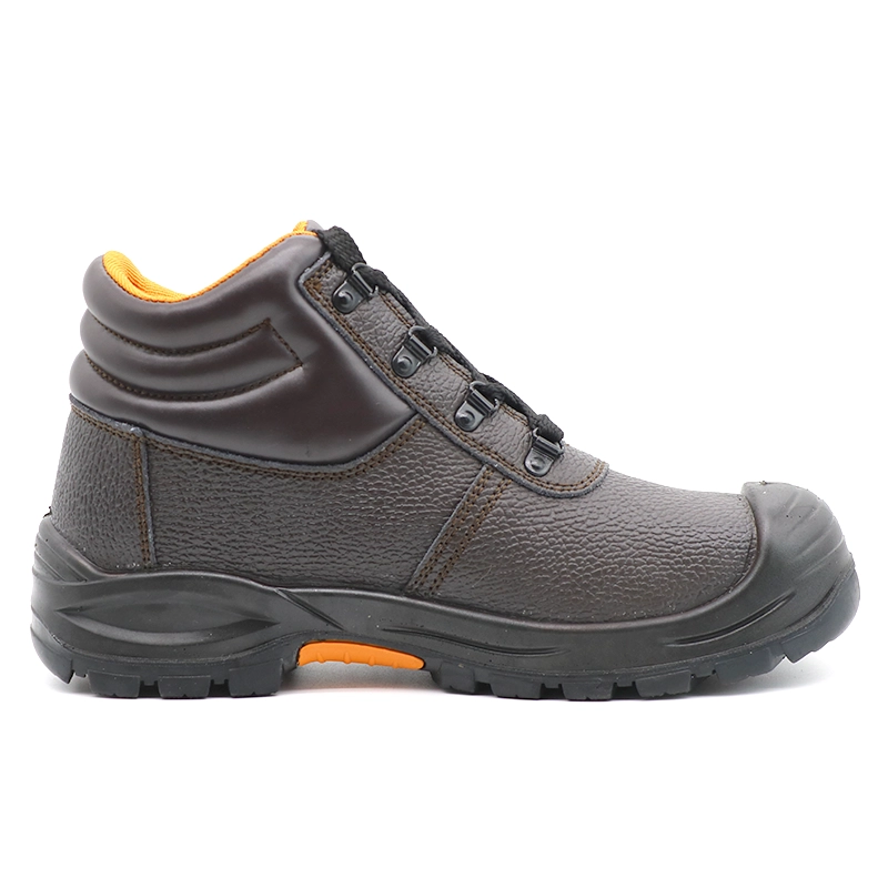 China TM8003 Oil & Acid Resistant Anti Slip Aço Toe Puncture-prova Brown Couro Trabalho Botas fabricante