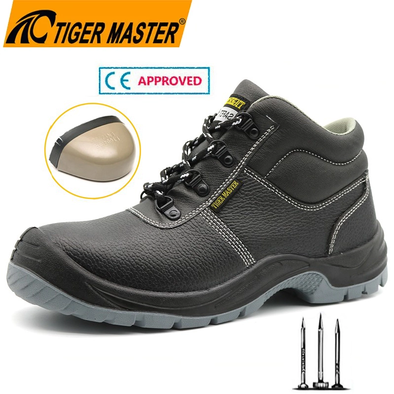 Chine TM3186 Anti-slip Steel Toe Puncture-proof Leather Construction Work Safety Shoes - COPY - kn46ok fabricant