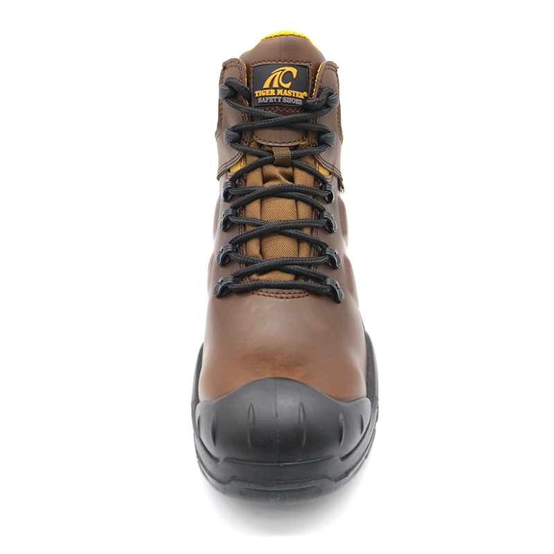 Chine Bottes de sécurité imperméables, antidérapantes, en cuir de haute qualité, avec bout en fibre de verre, Anti-perforation, TM105 fabricant
