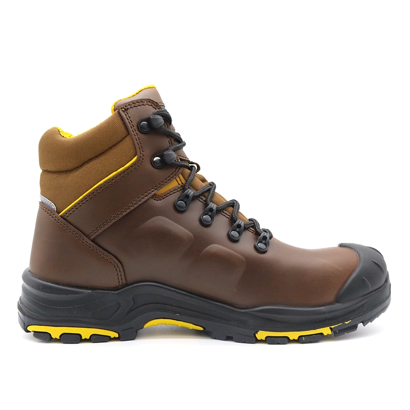 Chine Bottes de sécurité imperméables, antidérapantes, en cuir de haute qualité, avec bout en fibre de verre, Anti-perforation, TM105 fabricant