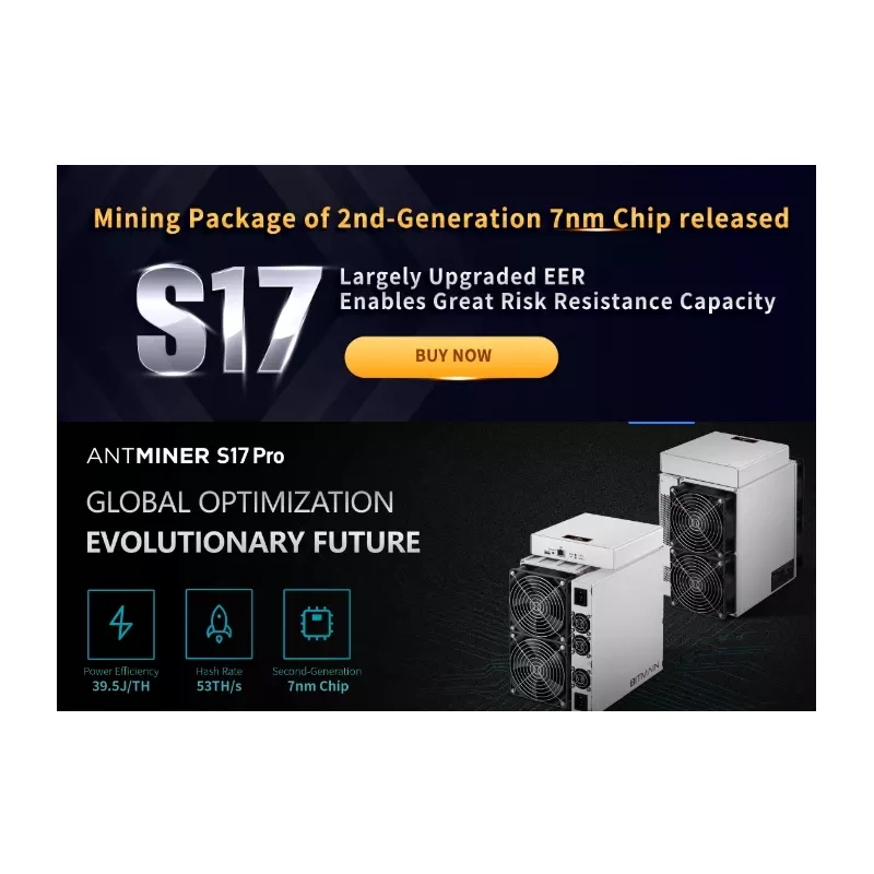 Cina Bitmain antminer S17 Pro-53TH/s con psu SHA256 Bitcoin miner, consegna veloce produttore