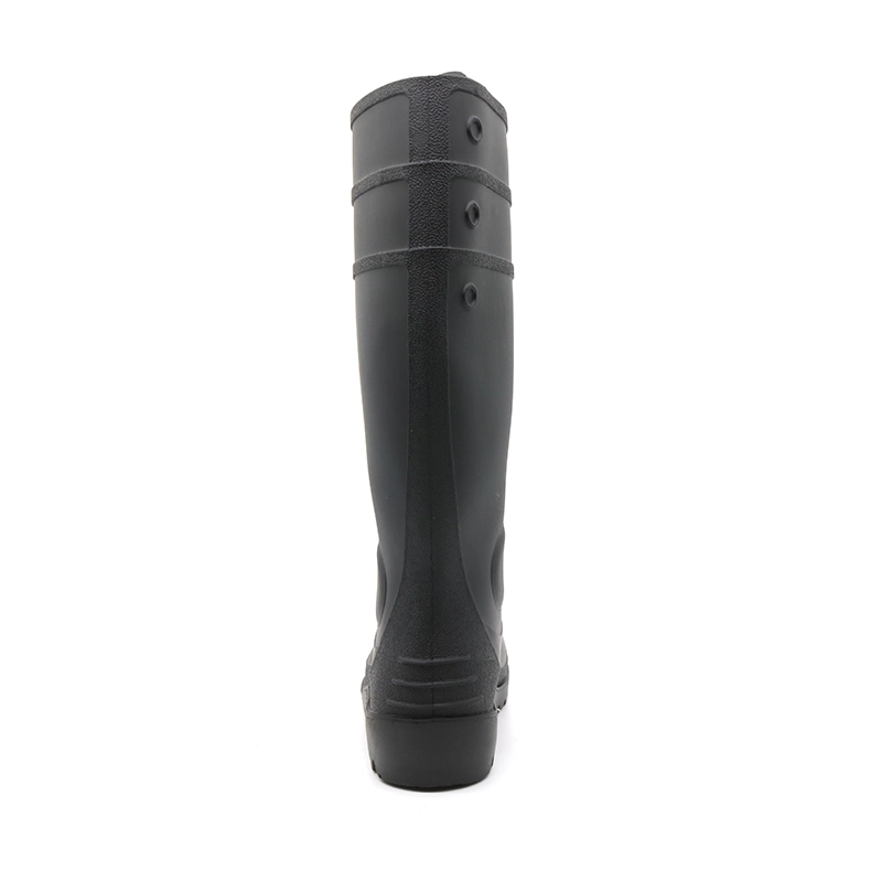 China GB06 CE Anti-Rutsch-Öl, säure-, alkalibeständige, wasserdichte PVC-Sicherheits-Regenstiefel mit Stahlkappe Hersteller