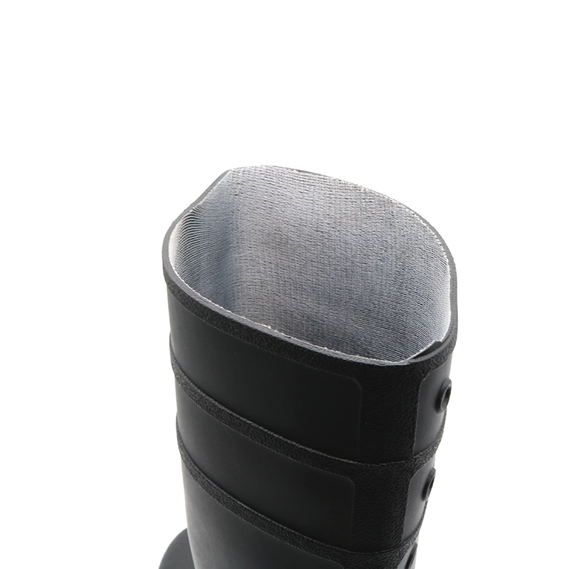 China GB06 CE Anti-Rutsch-Öl, säure-, alkalibeständige, wasserdichte PVC-Sicherheits-Regenstiefel mit Stahlkappe Hersteller