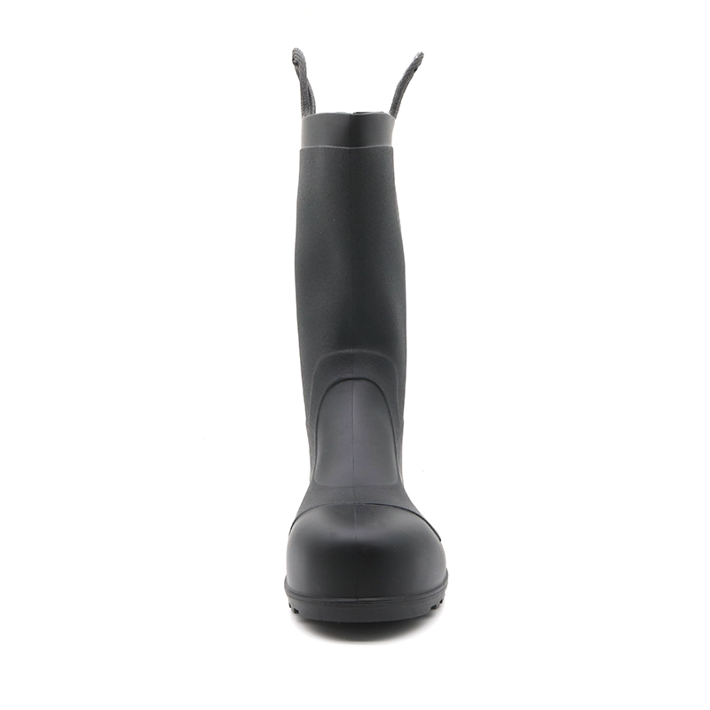 China 110 Ölrutschfeste, pannensichere PVC-Sicherheits-Regenstiefel mit Stahlkappe und Griffen Hersteller