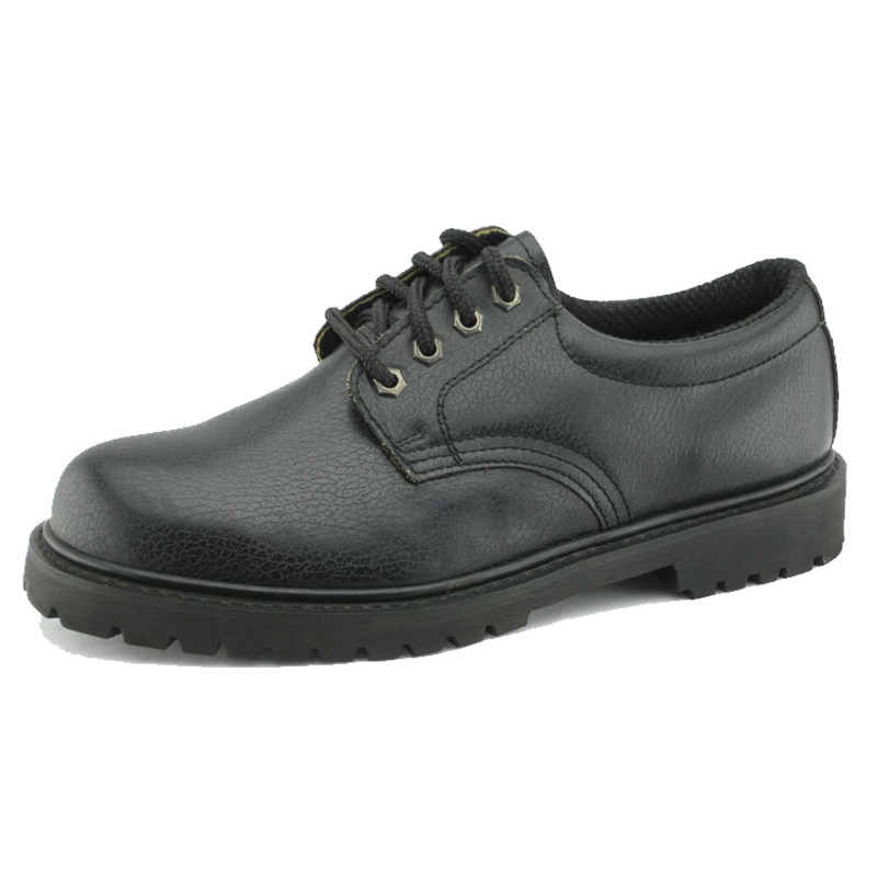China 4 inch corrected leather goodyear welted safety shoes manufacturer