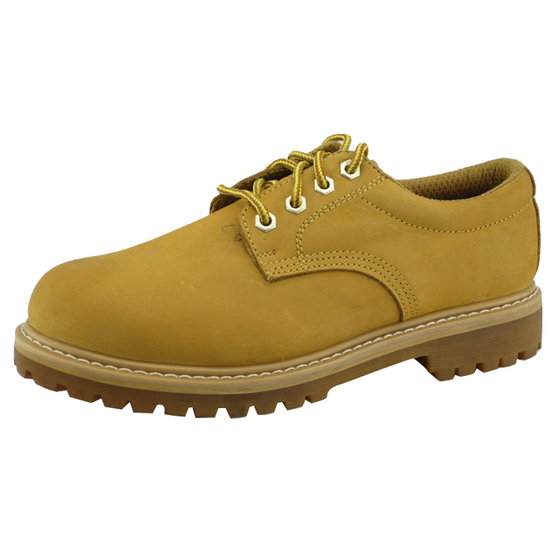 China 4 inch nubuck leather rubber sole goodyear safety shoes manufacturer
