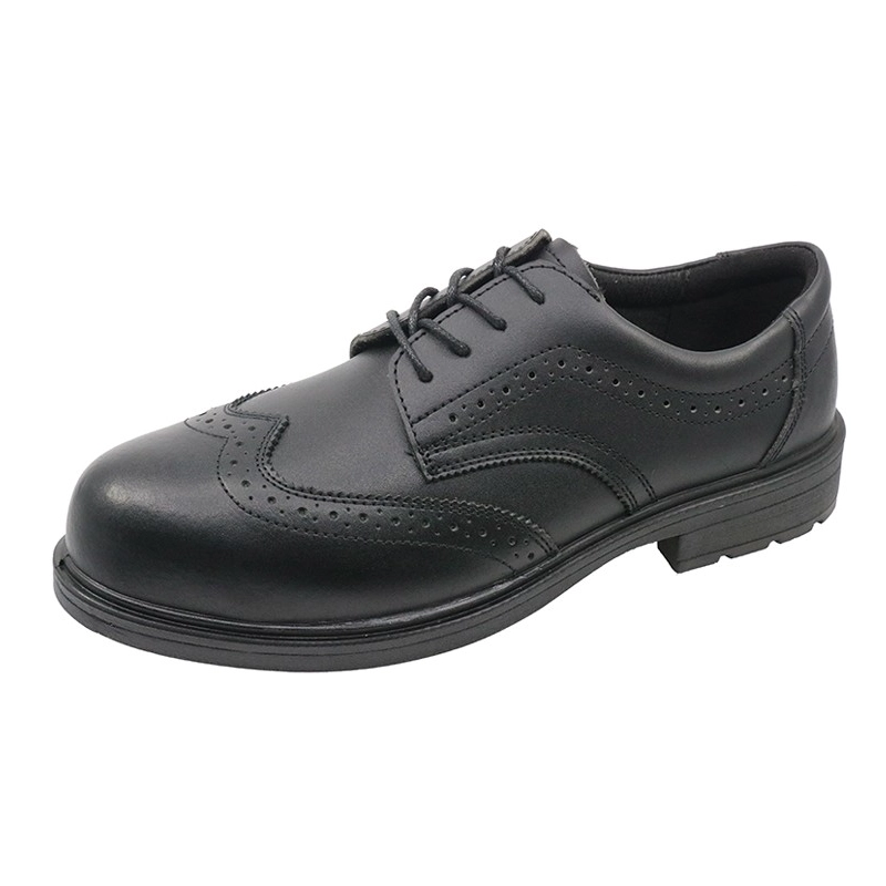 China BS001 Non slip anti static metal free fashion mens office executive safety shoes composite toe manufacturer