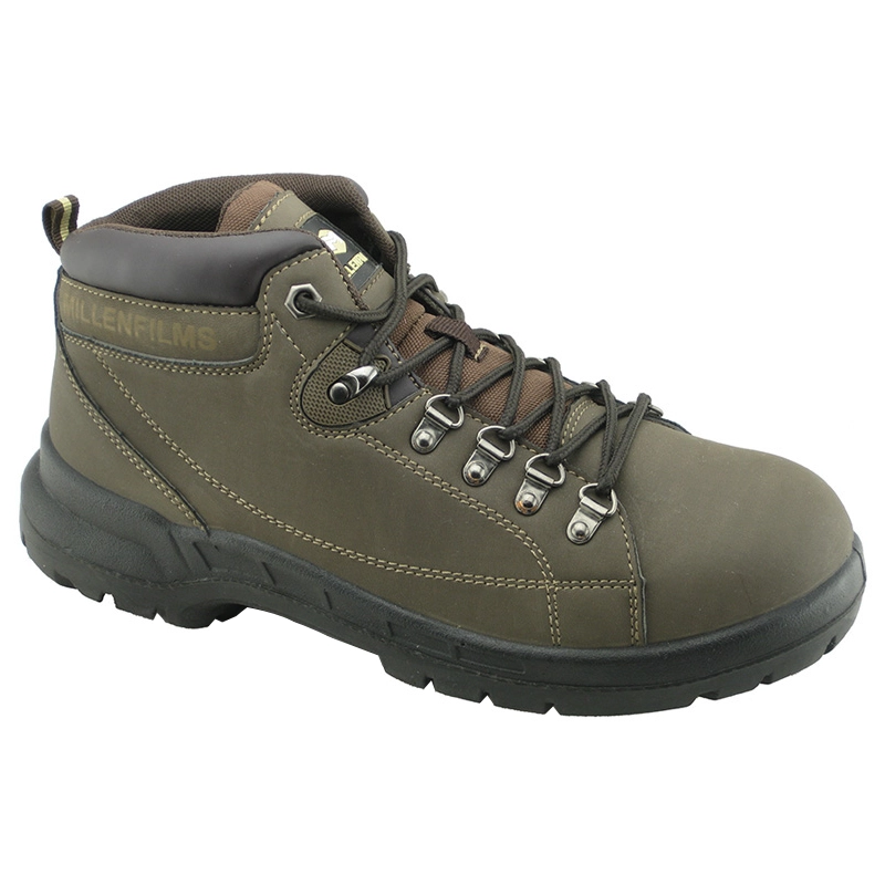 China Miller steel brand PU nubuck leather work safety shoes manufacturer