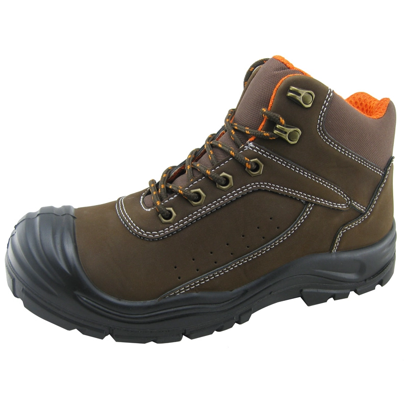 Chine chaussures de sécurité en cuir PU nubuck PU de travail d'injection Nouveau style fabricant