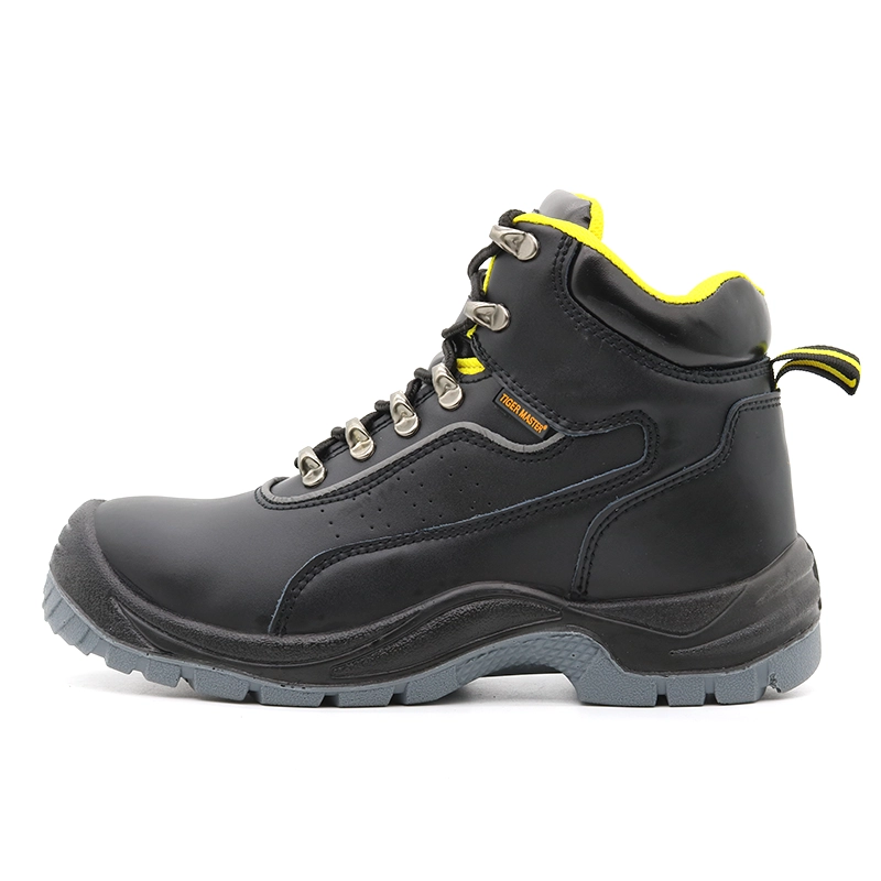China TM021 Slip oil acid resistant anti puncture steel toe industrial leather safety shoes manufacturer