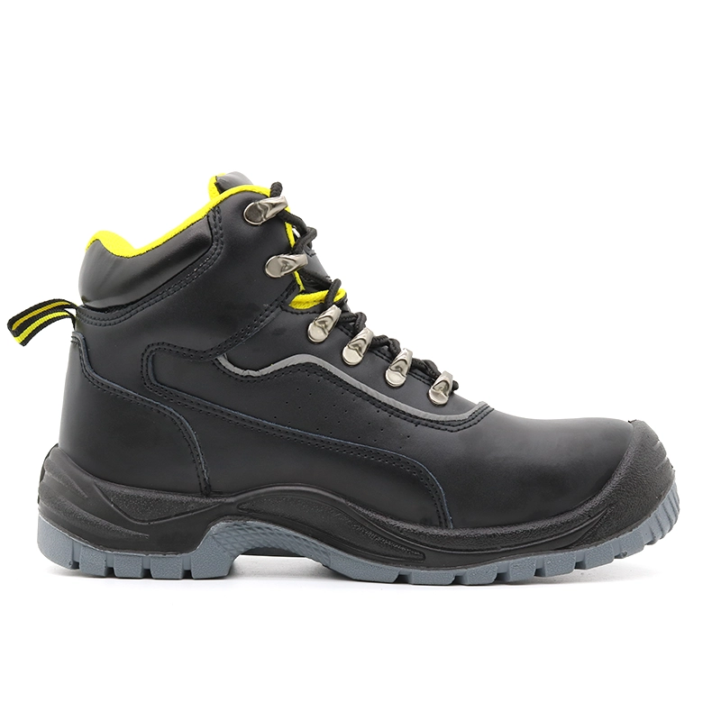 China TM021 Slip oil acid resistant anti puncture steel toe industrial leather safety shoes manufacturer