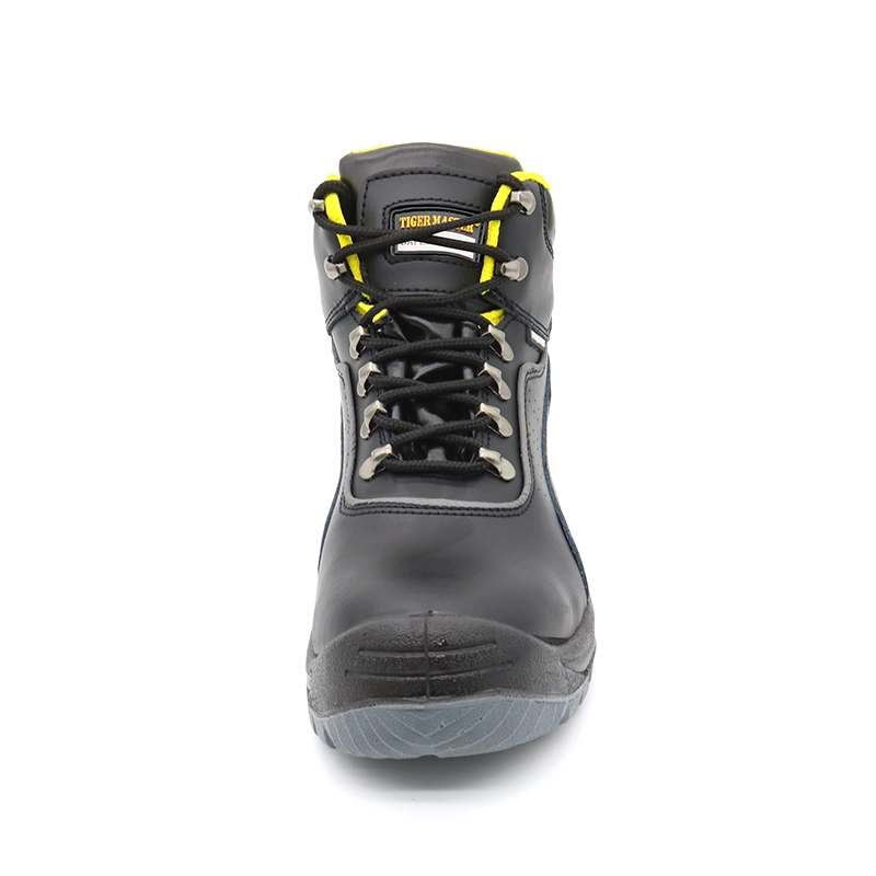 China TM021 Slip oil acid resistant anti puncture steel toe industrial leather safety shoes manufacturer