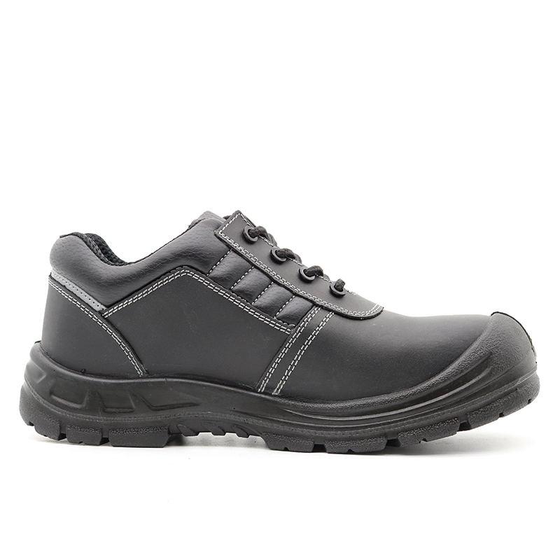 China TM027 Anti slip oil acid resistant steel toe prevent puncture mining safety shoes black manufacturer