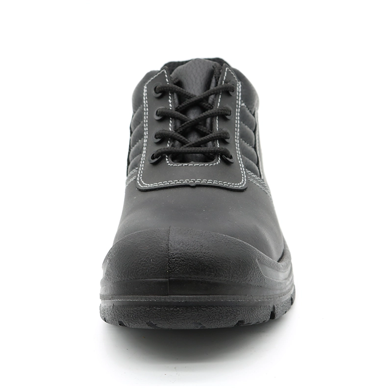 China TM027 Anti slip oil acid resistant steel toe prevent puncture mining safety shoes black manufacturer