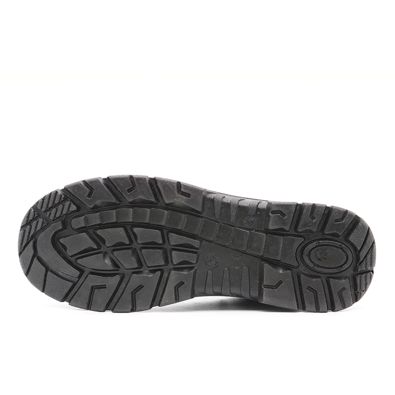 China TM027 Anti slip oil acid resistant steel toe prevent puncture mining safety shoes black manufacturer