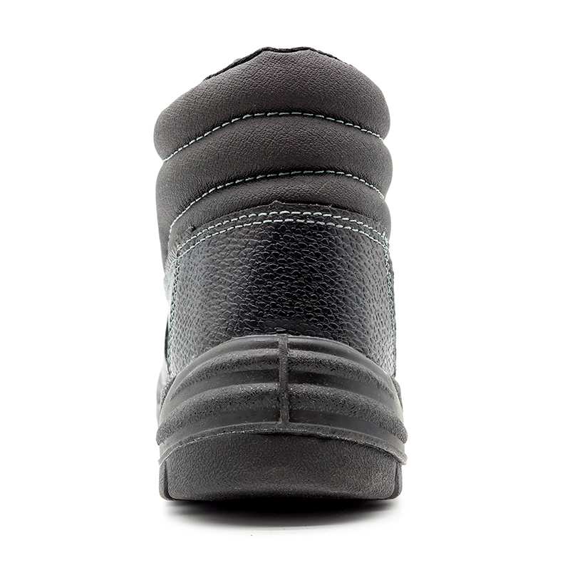 China TM032 Black leather anti slip PU out sole puncutre proof industrial safety shoes steel toe manufacturer