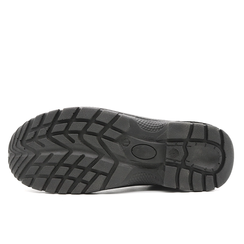 China TM032 Black leather anti slip PU out sole puncutre proof industrial safety shoes steel toe manufacturer