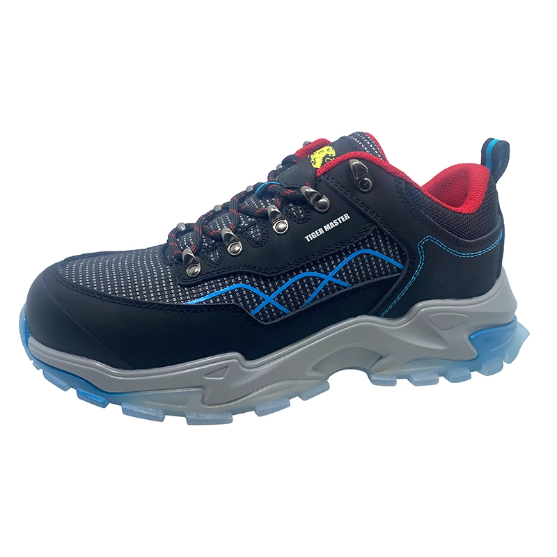 China TM1022 Non-slip TPU sole anti puncture lightweight sport safety shoes fiberglass toe manufacturer