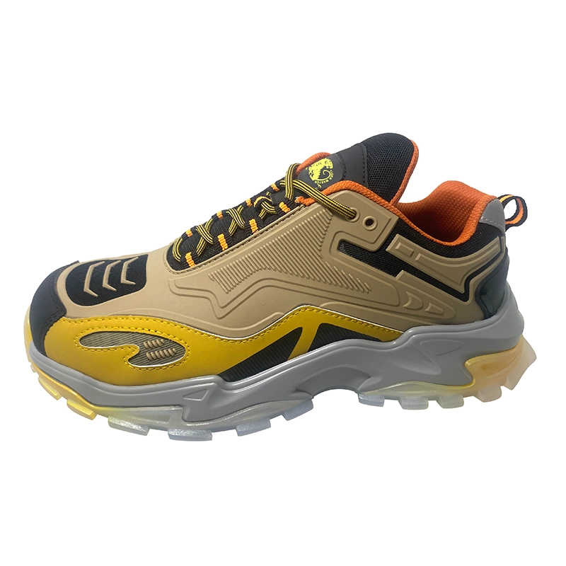 China TM1024 Oil resistant TPU sole fiberglass toe lightweight workshop safety shoes sport manufacturer