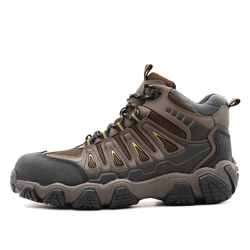 China TM121 Shock absorption fiberglass toe anti puncture outdoor hiking safety shoes waterproof manufacturer