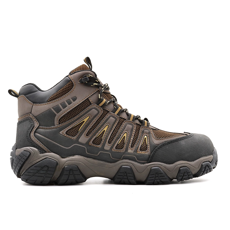 China TM121 Shock absorption fiberglass toe anti puncture outdoor hiking safety shoes waterproof manufacturer