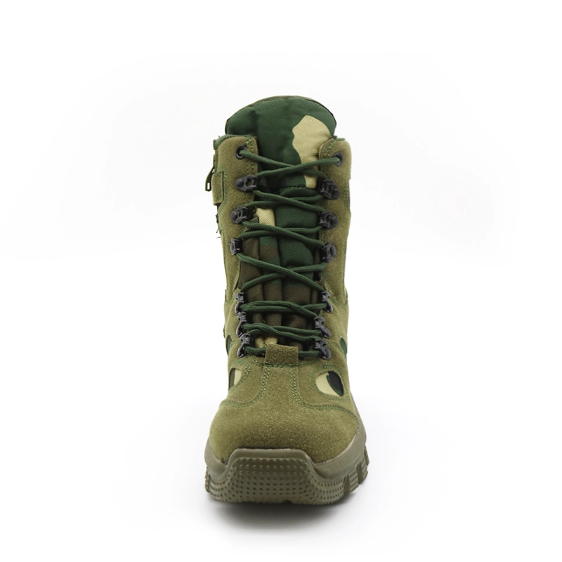China TM126 Anti slip abrasion resistant rubber sole men's lightweight outdoor army military shoes manufacturer