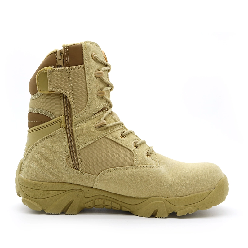 China TM128 Anti slip abrasion resistant rubber sole lightweight delta desert military boots manufacturer