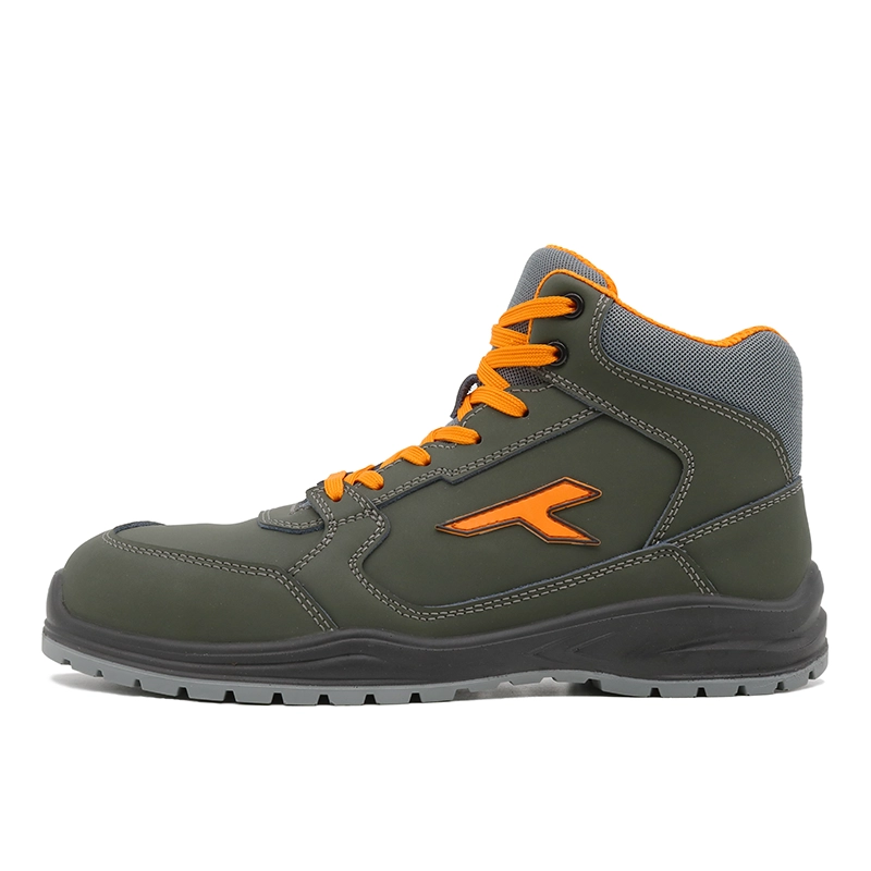 China TM231 Non-slip PU outsole fiberglass toe prevent puncutre safety shoes high cut manufacturer