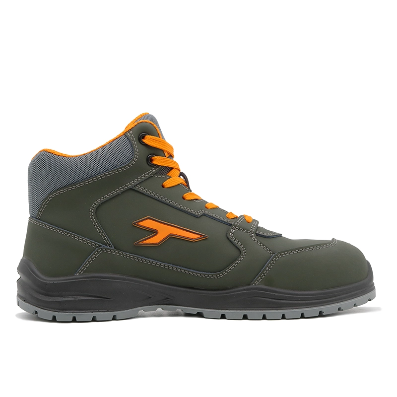 China TM231 Non-slip PU outsole fiberglass toe prevent puncutre safety shoes high cut manufacturer