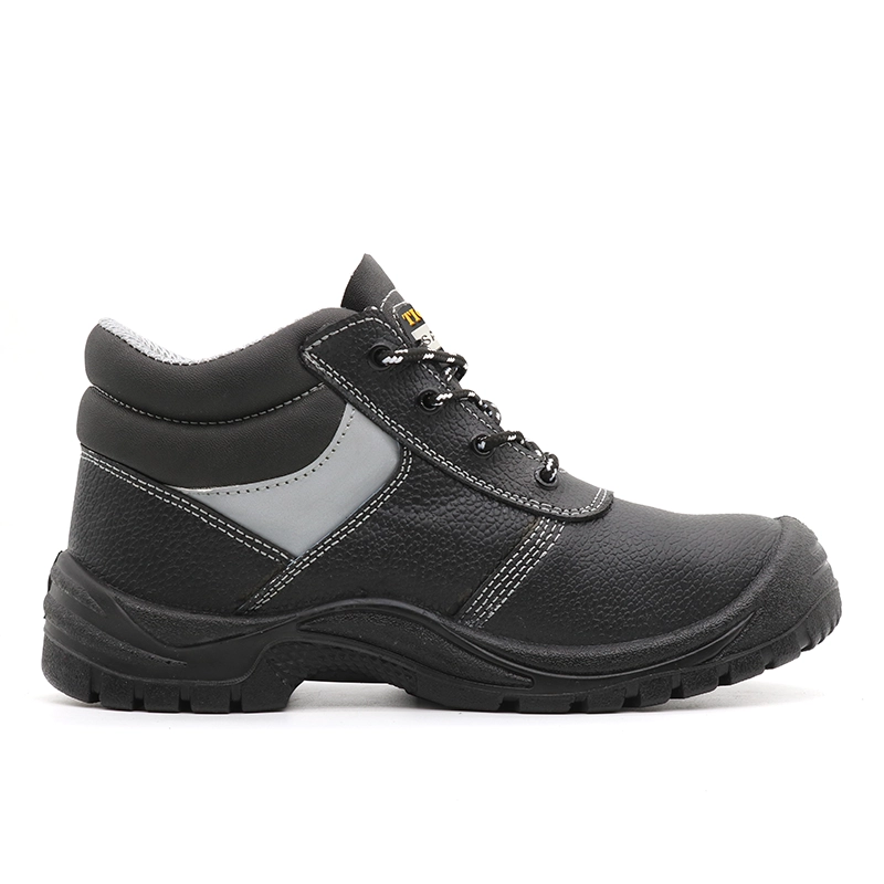 Chine TM034 chaussures de sécurité industrielles en cuir antidérapantes à l'épreuve des acides à l'huile, bout en acier à coupe moyenne fabricant