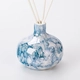 China Luxury Blue Marbling Round Ceramic Bottle Reed Diffuser Bottle Supplying manufacturer