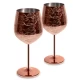 porcelana Copas de vino de estilo real chapadas en cobre de acero inoxidable fabricante