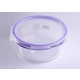 China 895ml redondo branco microondas recipiente vidro saladeira fabricante