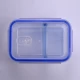 Chine Boîte à Lunch conteneur rectangulaire Double Decker bol verre alimentaire fabricant