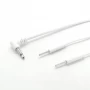China 3.5mm Audio Jack 90 Degree Right Angled to 2mm Electrode Pin Tens Lead Wire 2 in 1 Electrode Medical Cable manufacturer
