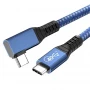 China 1 m rechtwinkliges USB 4.0-Kabel, voll ausgestattetes PD 100 W 40 Gbit/s USB4 Gen3-Koaxialkabel für iPhone Hersteller