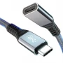 الصين USB 4 4.0 نوع C ذكر إلى أنثى تمديد الحبل Thunderbolt 3 4 USB4 تمديد الكابل الصانع