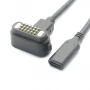 中国 60W PD 快速充电弹簧磁力电缆 USB 3.1 C 型母头转 18 针磁性弹簧针电缆组件音频 制造商