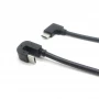 China Cabo USB C de 180 graus em forma de U USB-C para USB-C cabo de dados de carregamento de 90 graus fabricante