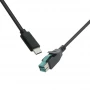 China USB Type-C Male to 12V PoweredUSB Male Cable – High Power Delivery Connector for Industrial & Retail Systems manufacturer