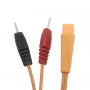 China Electrode Medical Cable – 2.5mm 8 Pin Connector to Dual 2.0mm Electrode Pin Lead Wire for Physiotherapy Machine manufacturer