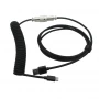 porcelana USB-A & USB-C personalizado a GX Cable en espiral de conector de aviación | Grado médico e industrial fabricante