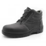 porcelana RB1040 Zapatos de seguridad antipinchazos con suela de goma y cuero negro antideslizantes con punta de hierro para el trabajo fabricante