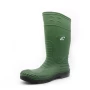 China 112 Oil acid alkali resistant waterproof steel toe prevent puncture green pvc safety rain boots manufacturer