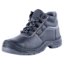 中国 TM2035 黑色皮革耐油耐酸防滑pu鞋底防穿刺安全靴带钢头 制造商