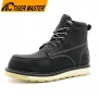 中国 TM161 防滑橡胶底真皮钢头固特异安全鞋防水 制造商