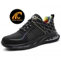 Chine TM3163 Chaussures de sport de sécurité légères noires pour hommes avec embout en acier fabricant