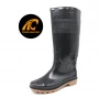 China GB03A Waterproof anti slip black non safety pvc knee high rain boots manufacturer